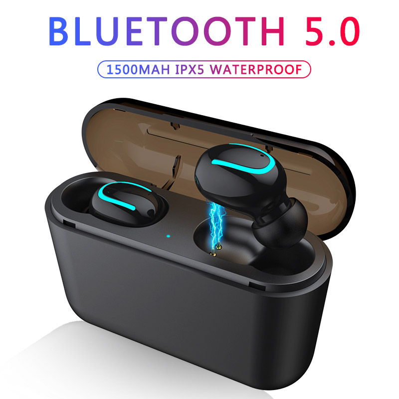 Bluetooth Earphones TWS Wireless Blutooth 5.0 Earphone Handsfree Headphone Sports Earbuds Gaming