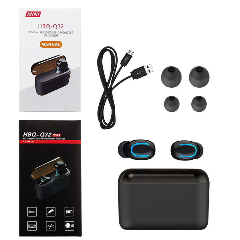 Bluetooth Earphones TWS Wireless Blutooth 5.0 Earphone Handsfree Headphone Sports Earbuds Gaming