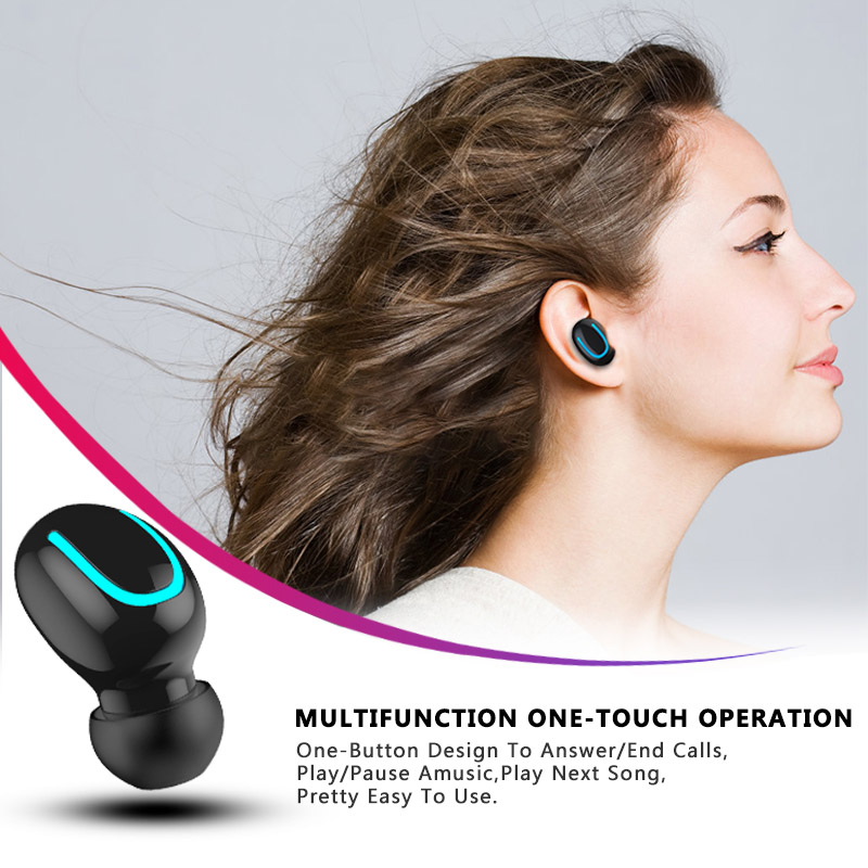 Bluetooth Earphones TWS Wireless Blutooth 5.0 Earphone Handsfree Headphone Sports Earbuds Gaming