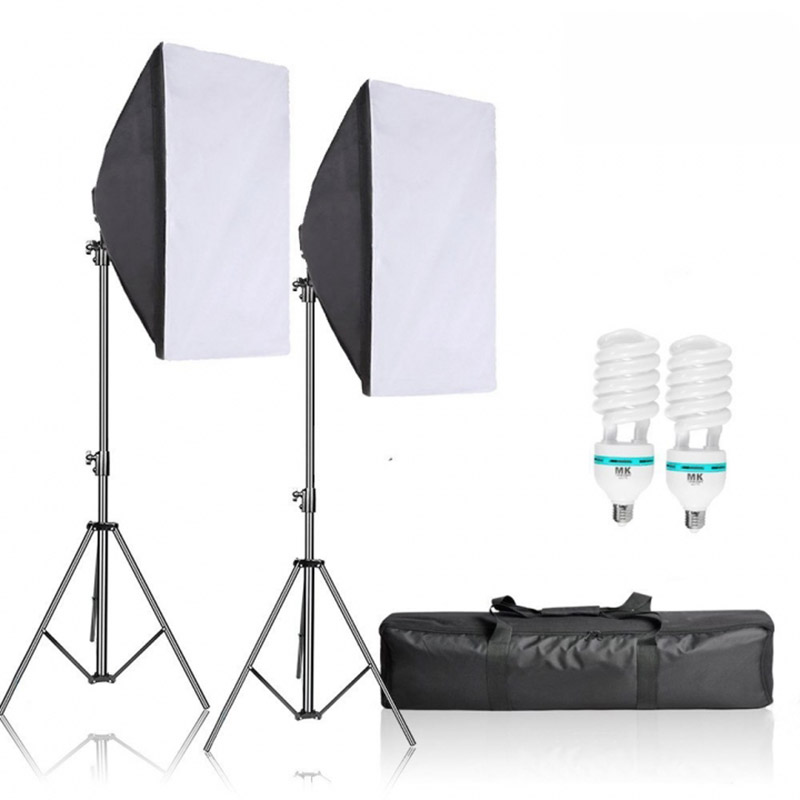 Generic Softbox Photo Video Studio Photo Fill Light With E27 Tripod