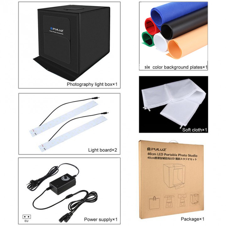 40 *40CM LED Light Box Photo Studio Shooting Tent Box Kit