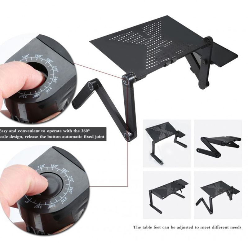 Generic Adjustable Computer Desk Table Folding For Laptop Note