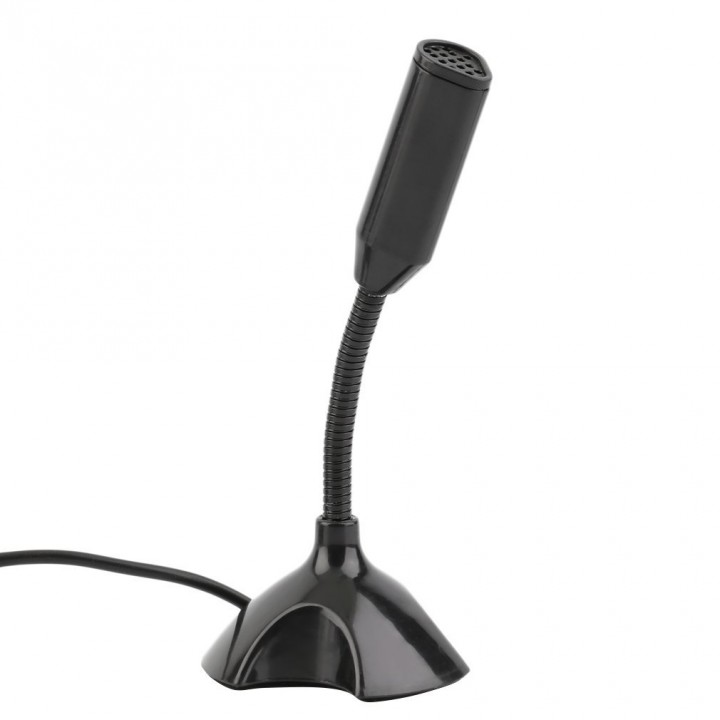 USB Stand Mini Microphone Mic For PC Laptop Notebook Speech