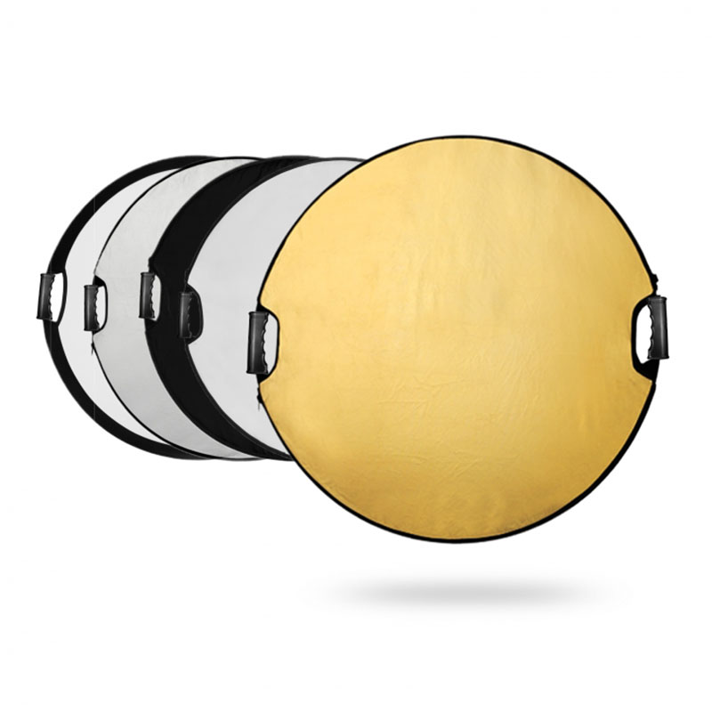 80cm 5in1 Handhold Collapsible Round Photography Reflector
