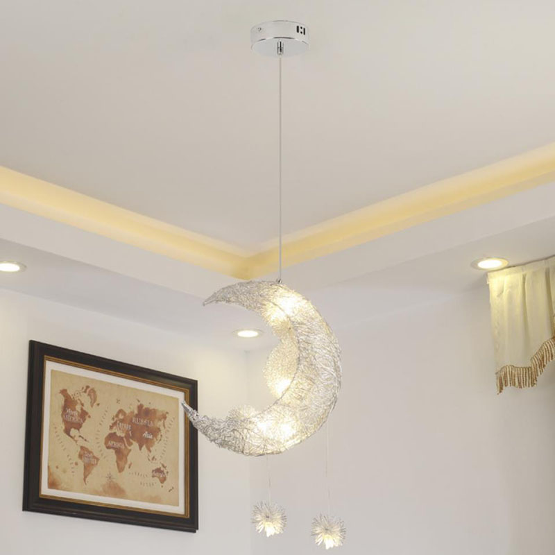 Generic Warm Chandelier Decorative Lighting Moon Stars For Children