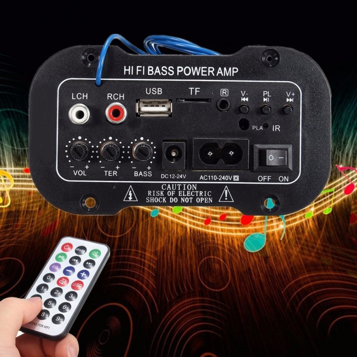Generic 220V Car Bluetooth Amplifier Hi-Fi Bass Amplifier Board