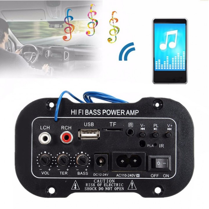 Generic 220V Car Bluetooth Amplifier Hi-Fi Bass Amplifier Board