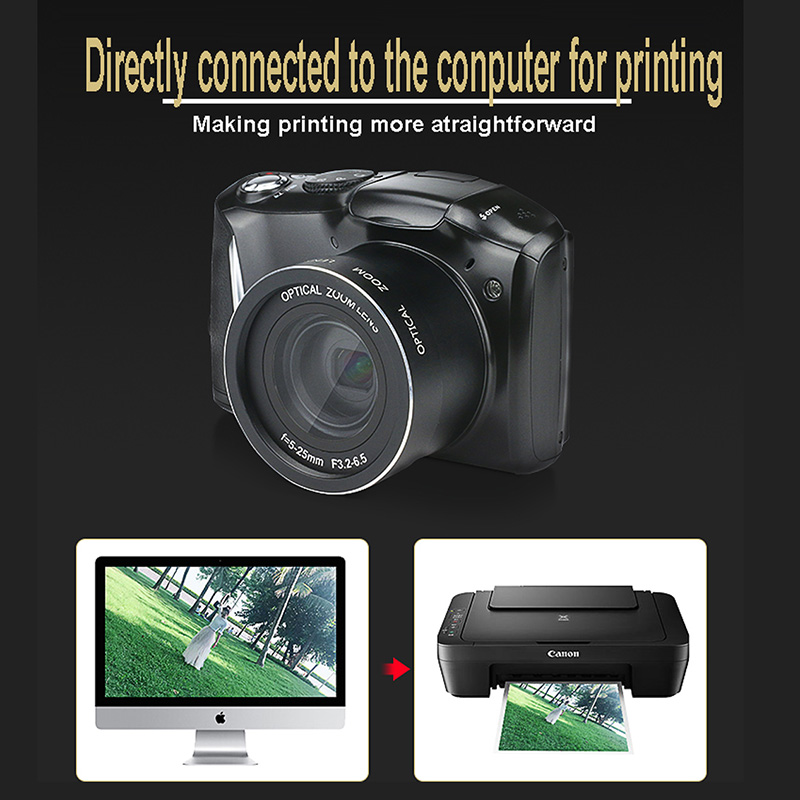 HD Digital Video Camera 3.5 Inch IPS LCD 2400w Pixel