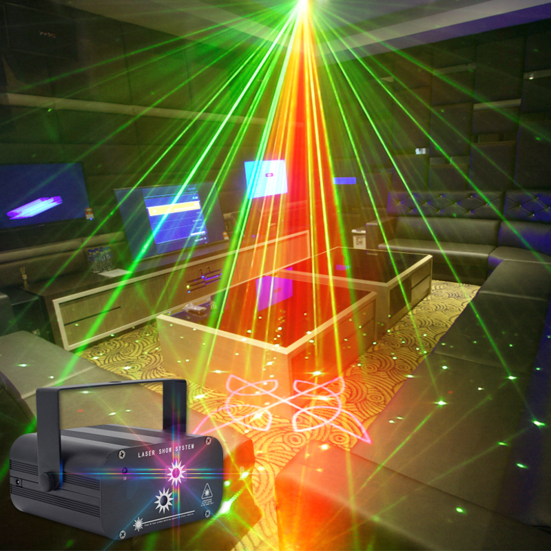 48 Patterns Disco light Laser Stage bulb Party DJ Lights ball KTV Projector Lighting for Bar Club
