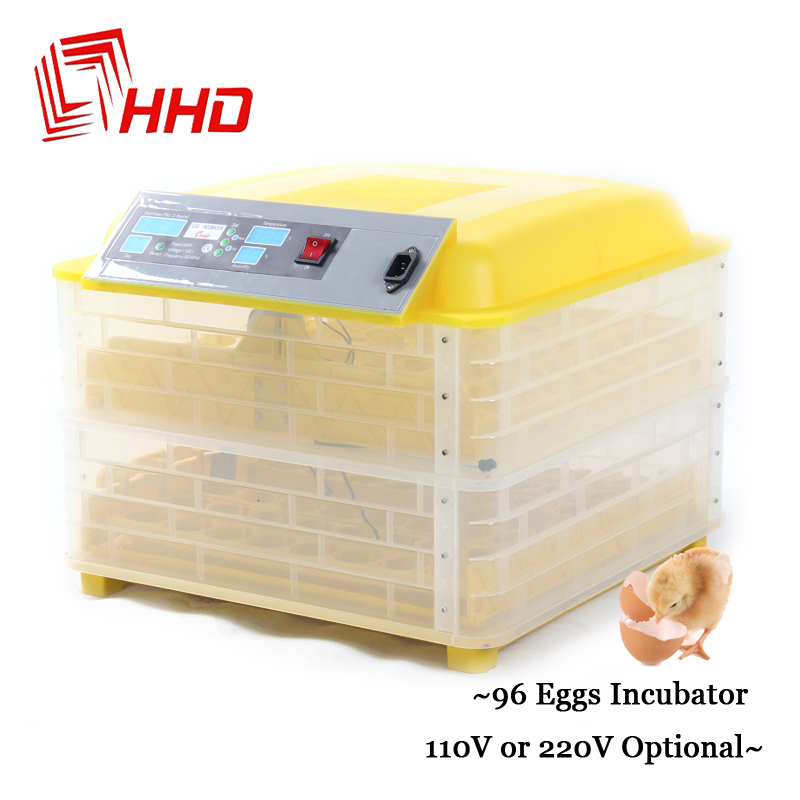 Poultry Hatchery Machine 96 Digital Temperature Full Automatic Egg Incubator for Chicken Duck Parrot