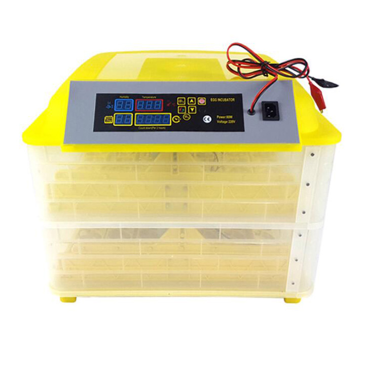 Poultry Hatchery Machine 96 Digital Temperature Full Automatic Egg Incubator for Chicken Duck Parrot