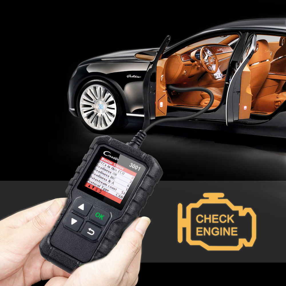 OBDII CAR Code Reader Scanner Creader 3001 Automotive Diagnostic Tool ELM327