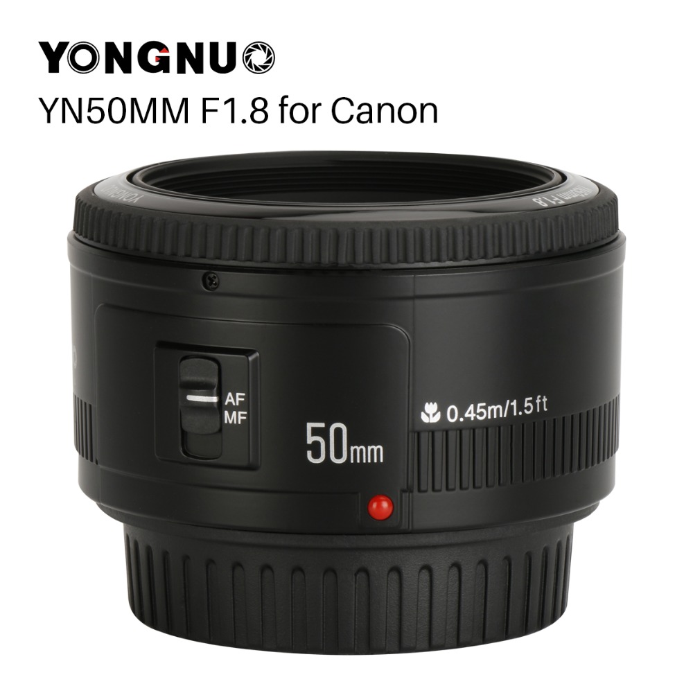 YONGNUO YN50mm F1.8 Camera Lens EF 50mm for Canon Aperture Lenses for EOS DSLR 700D 750D 800D 5D