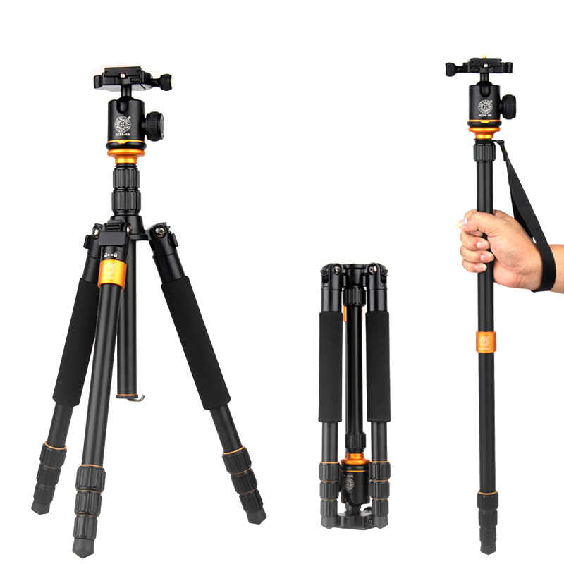 Professional Photography Aluminum Ball Head Tripod To Monopod For Canon Nikon Sony DSLR Camera Stand