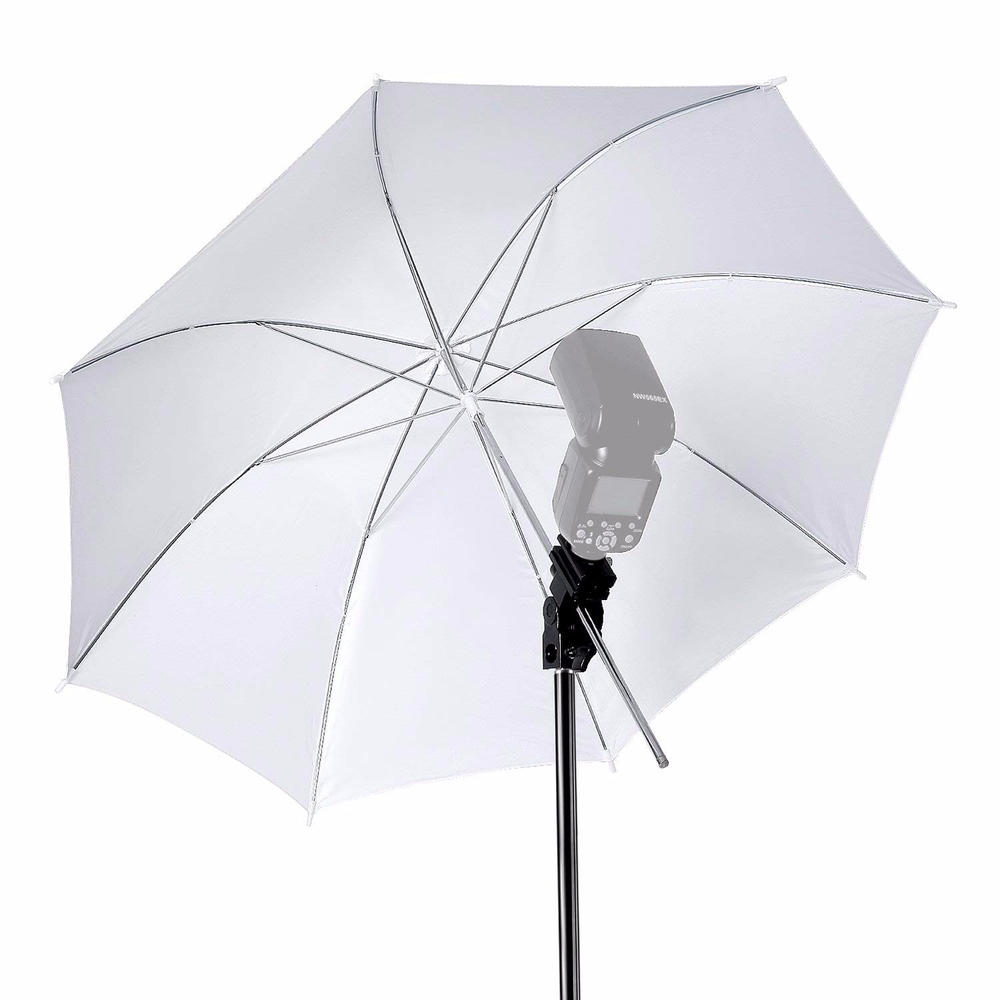 Flash Mount Three Umbrellas Kit 33/84cm White Soft/Silver Reflective/Gold Reflective Umbrella