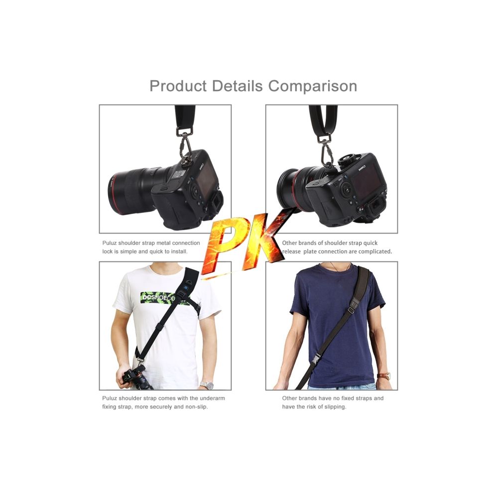 Quick Release Anti-Slip Soft Pad Nylon Breathable Curved Camera Strap For SLR / DSLR Cameras