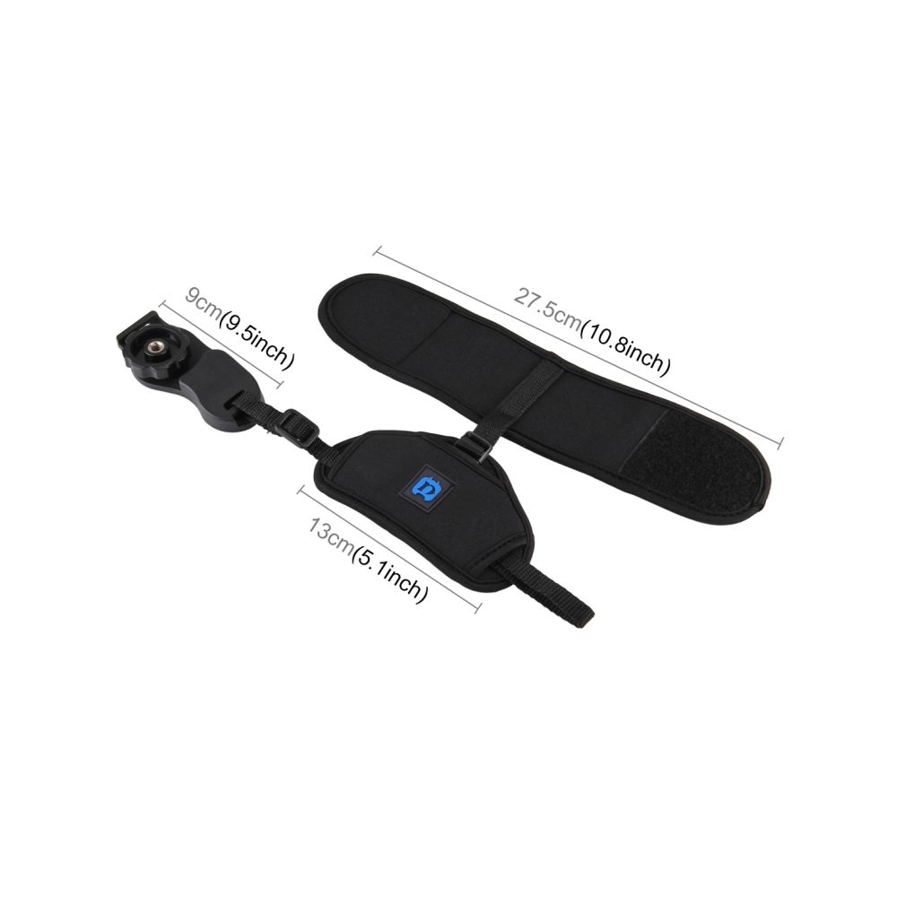 Soft Neoprene Hand Grip Wrist Strap With 1/4 Inch Screw Plastic Plate For SLR / DSLR Cameras