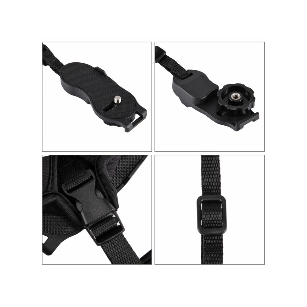 Soft Neoprene Hand Grip Wrist Strap With 1/4 Inch Screw Plastic Plate For SLR / DSLR Cameras