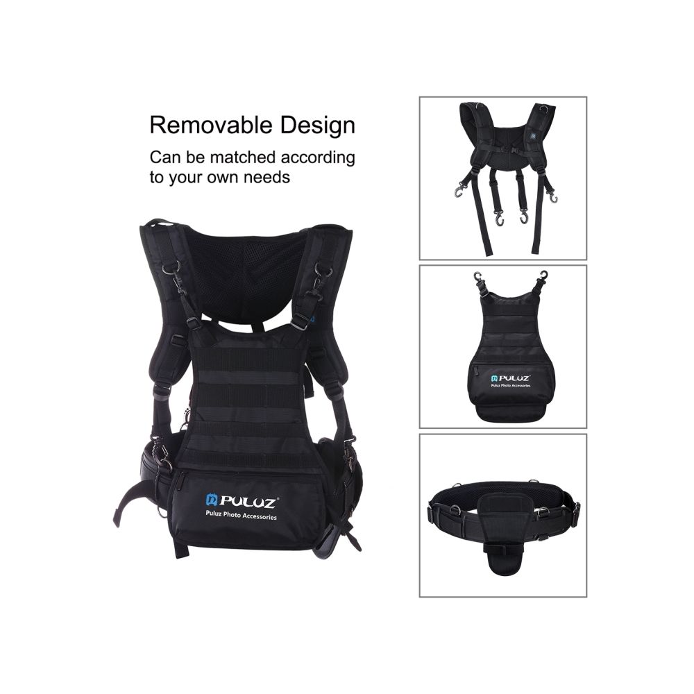 Multi-functional Bundle Double Shoulders Padded Strap Waist Belt Holder Holster For DSLR Cameras