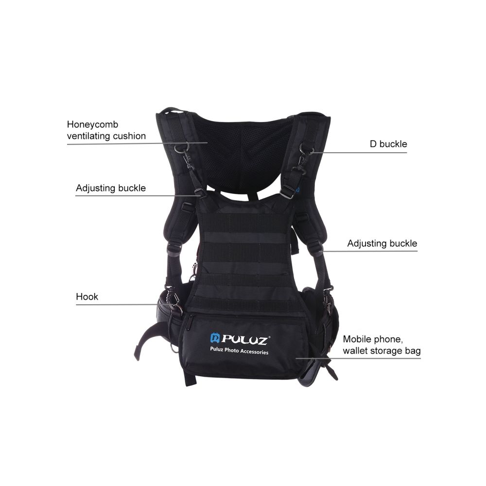 Multi-functional Bundle Double Shoulders Padded Strap Waist Belt Holder Holster For DSLR Cameras