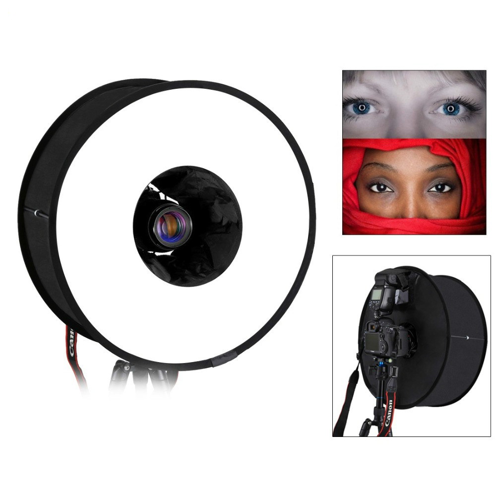 45cm Softbox Speedlight Round Style  Flash Light Shoot Soft box Foldable Soft Flash Light Diffuser