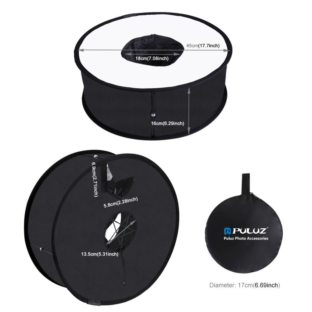 45cm Softbox Speedlight Round Style  Flash Light Shoot Soft box Foldable Soft Flash Light Diffuser