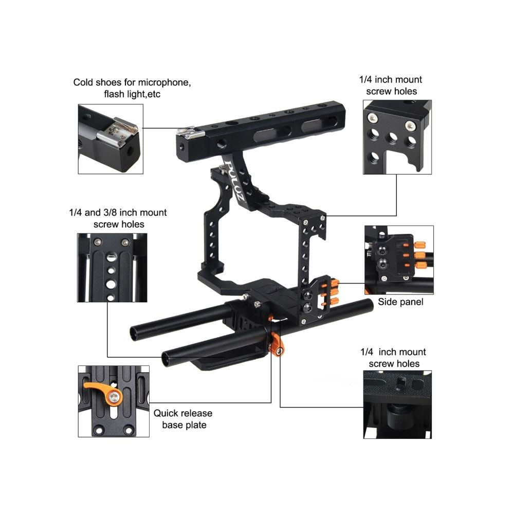 Camera Cage Handle Stabilizer For Sony A7 &amp; A7S &amp; A7R, A7R II &amp; A7S II, A7RIII &amp; A7 III