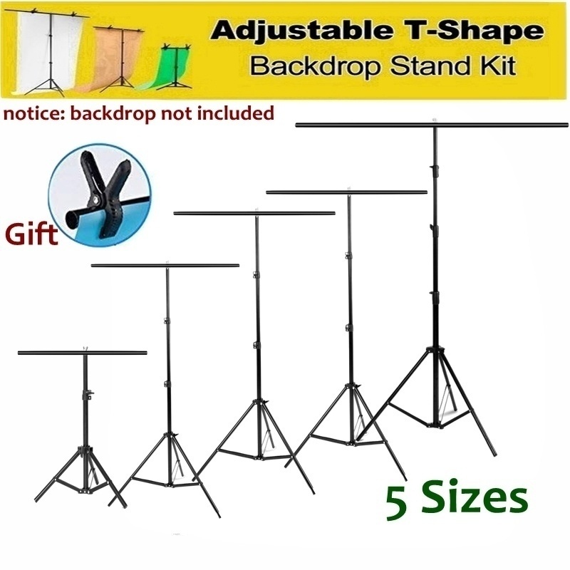Background Photography backdrop background Aluminum Tripod stant holder with Cross Bar with Clip