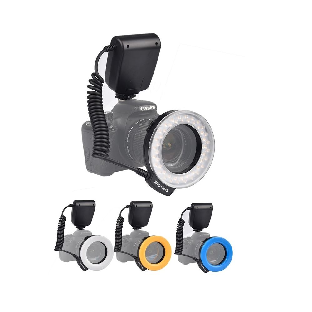 48pcs RF-550 LED Macro Ring Flash Light For Sony DSLR Camera DV LCD Display