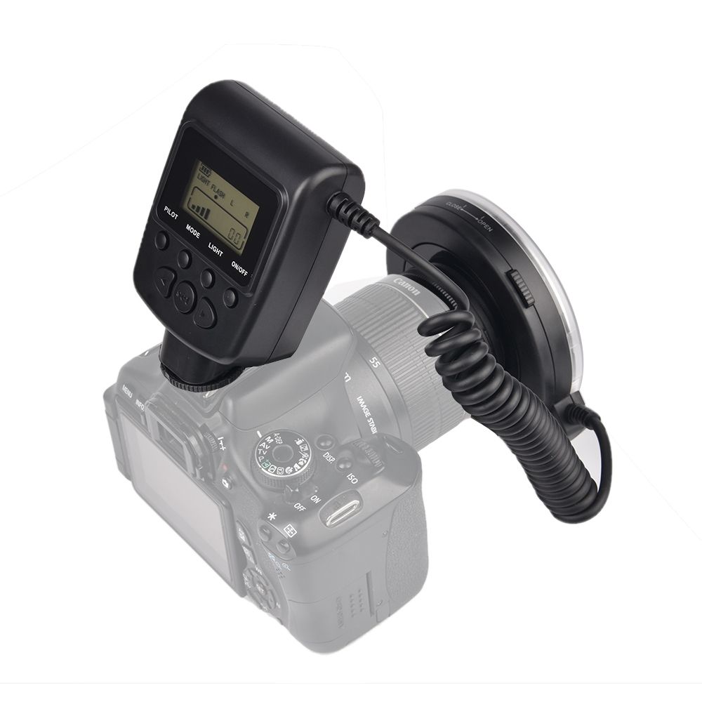 48pcs RF-550 LED Macro Ring Flash Light For Sony DSLR Camera DV LCD Display