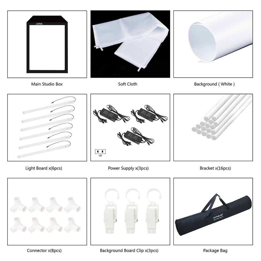 Professional 2Meter Photography Photo Studio Box 6 LED Panels 240W Photo Lighting Shooting Tent Kit