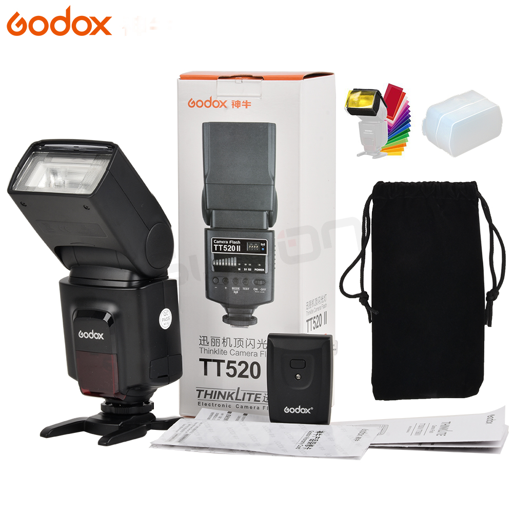 TT520II Godox Flash Light With Build-in 433MHz Wireless Signal For Canon Nikon DSLR Cameras