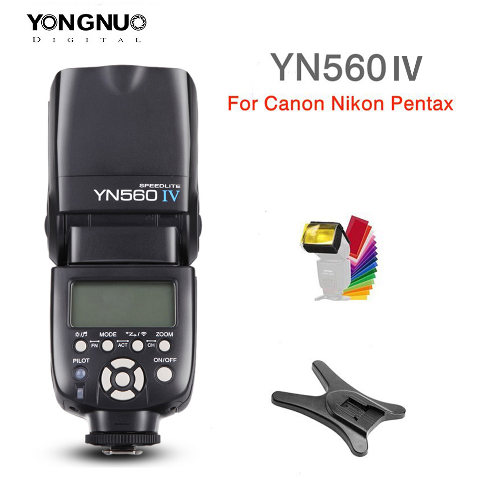 Yongnuo YN560 IV Flash Speedlite Flash Light for Canon Nikon Pentax Olympus DSLR Cameras
