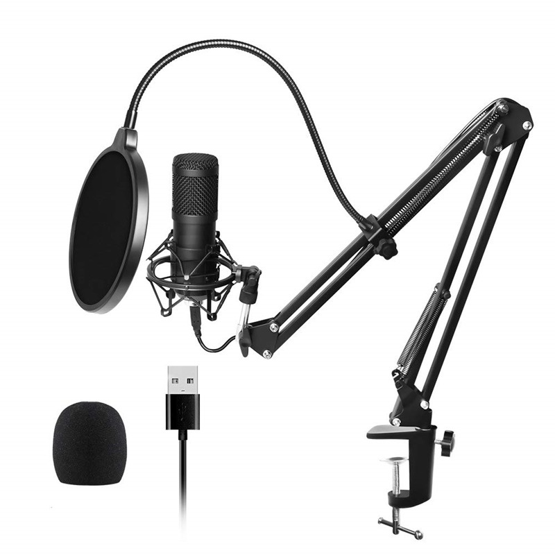 Professional Computer Microphone 192KHZ/24BIT live Stream Broadcasting Recording USB Microphone