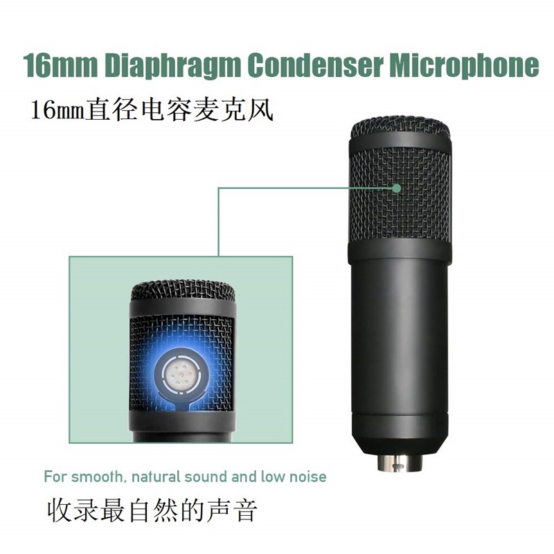 Professional Computer Microphone 192KHZ/24BIT live Stream Broadcasting Recording USB Microphone