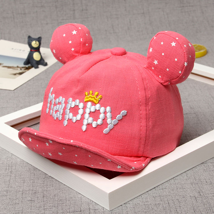 HX Baby hat 3-6-12 months spring and autumn baby boys cap visor baseball cap