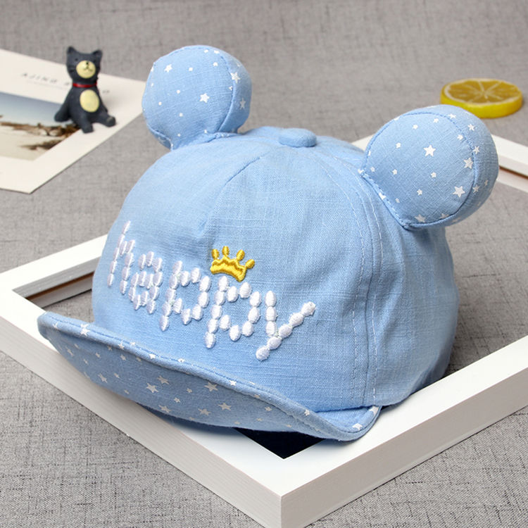 HX Baby hat 3-6-12 months spring and autumn baby boys cap visor baseball cap