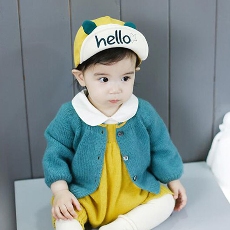 HX Baby hat 3-6-12 months spring and autumn baby boys cap visor baseball cap