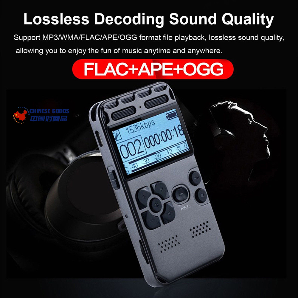 8G Professional LCD Display Digital Voice Recorder,Rechargeable,dictaphone,Recording pen,MP3 Player