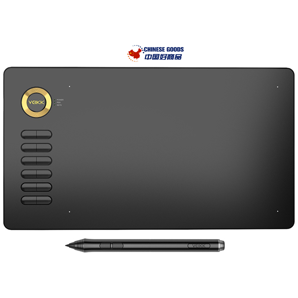 VEIKK A15 10x6 inch Digital Graphics Drawing Tablet,hand-painted tablet,with 8192 Levels Passive Pen
