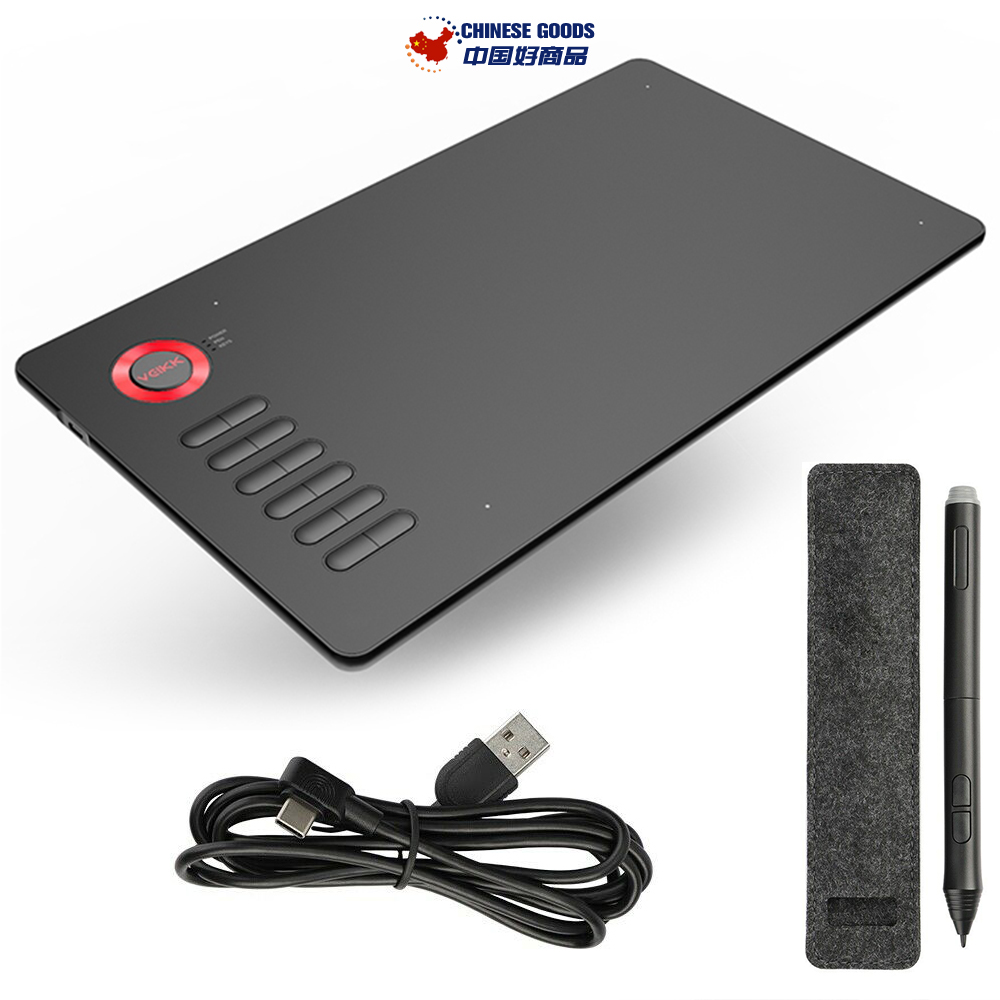 VEIKK A15 10x6 inch Digital Graphics Drawing Tablet,hand-painted tablet,with 8192 Levels Passive Pen