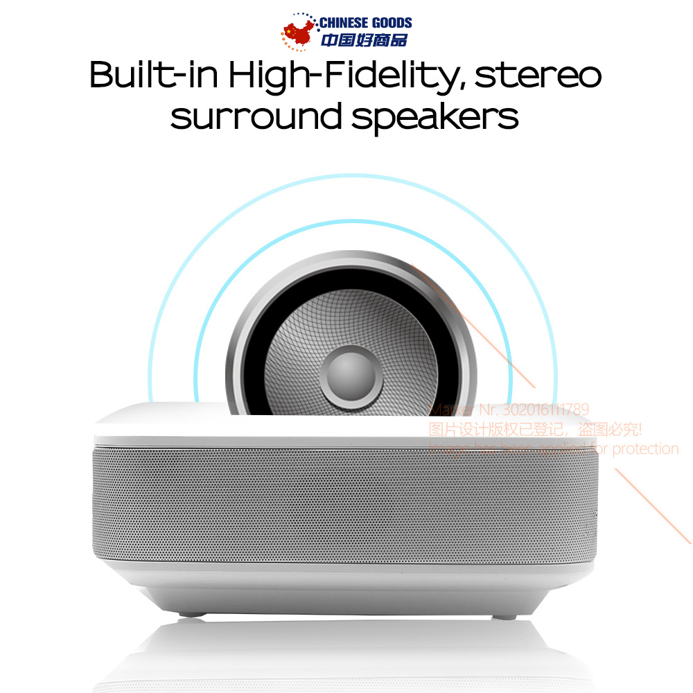 AUN D40W 1600 Lumen LED Projector,Video Beamer,Support HD Wireless Sync Display,for Home Cinema