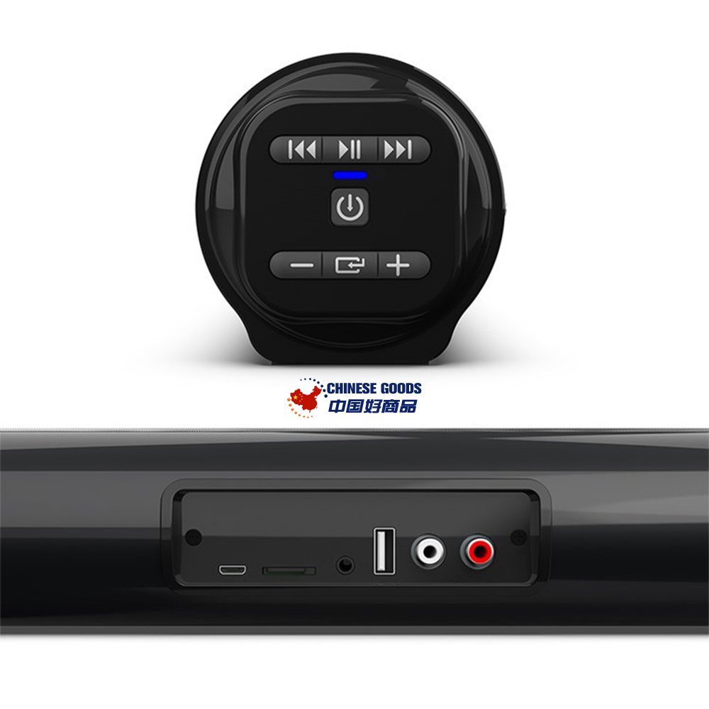 BS10 20W Wireless Bluetooth Soundbar,Sound Bar,Home Theater,Subwoofer,Stereo Speaker,AUX/TF/FM Radio