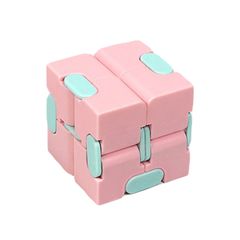 Infinite Cube Relieve Pressure Novelty Gag Intelligence Decompression Toy Finger Cube Relaxed Deformation Toy Kill Boredom Pink one size