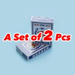 A Set of 2 Pcs High-quality Paper Poker   Home Solitaire   Entertainment Solitaire   Easy To Carry Classics Simple Poker As shown in the figure A Set of 2 Pcs