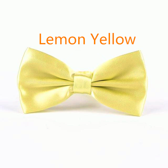 Men's Solid Butterfly Bow Ties For Audlt Women's Double Deck Smooth Bowtie For Entertainment Wedding