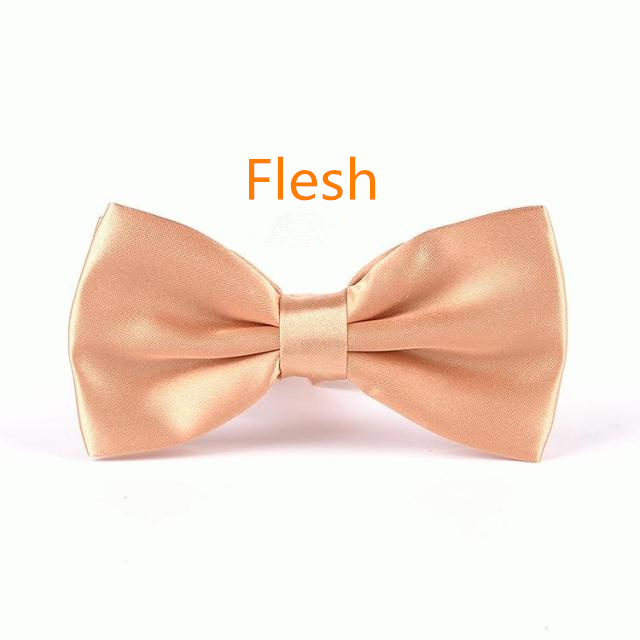Men's Solid Butterfly Bow Ties For Audlt Women's Double Deck Smooth Bowtie For Entertainment Wedding