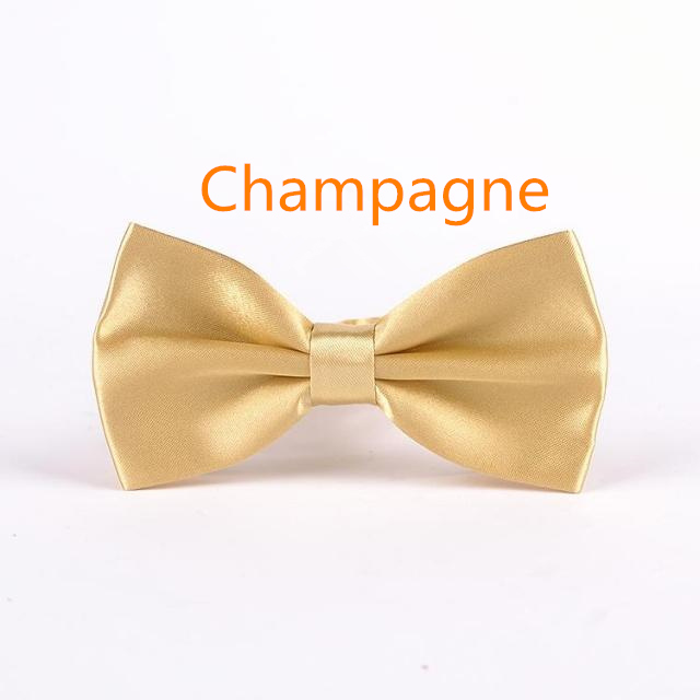 Men's Solid Butterfly Bow Ties For Audlt Women's Double Deck Smooth Bowtie For Entertainment Wedding