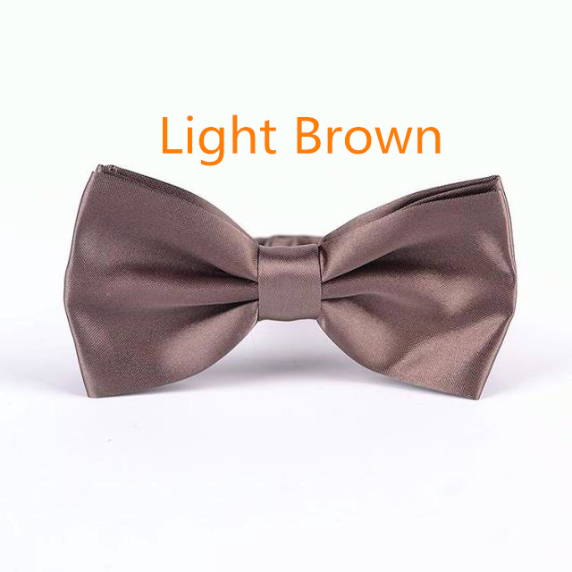 Men's Solid Butterfly Bow Ties For Audlt Women's Double Deck Smooth Bowtie For Entertainment Wedding