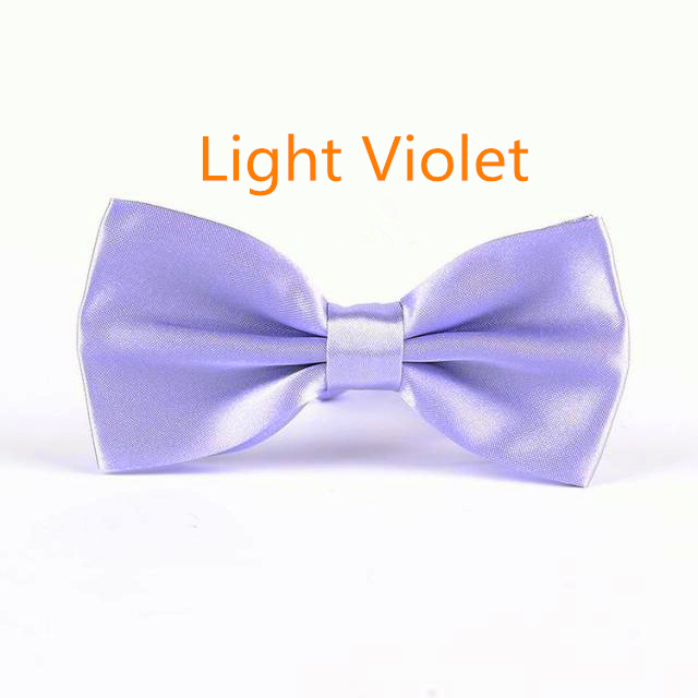 Men's Solid Butterfly Bow Ties For Audlt Women's Double Deck Smooth Bowtie For Entertainment Wedding